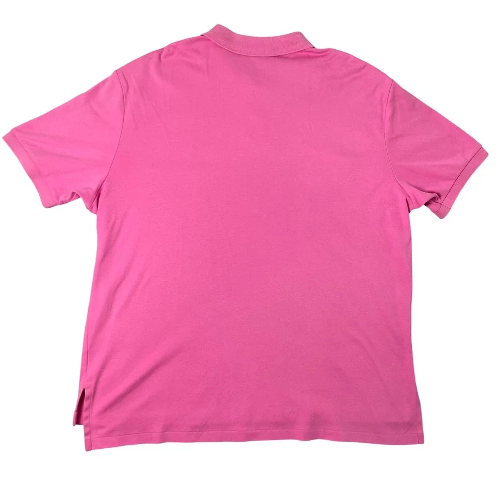 Polo Ralph Lauren Polo Shirt Men XXL Pink Short Sleeve Cotton Classic Fit Preppy